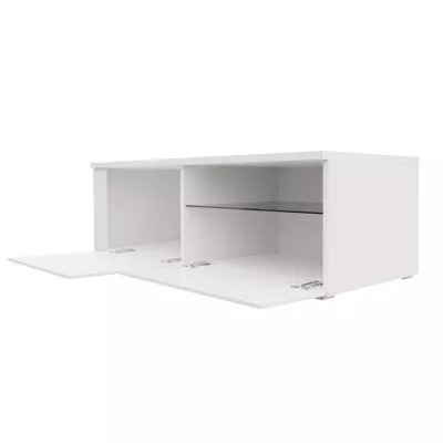 TV-állvány KIERA 1L - szélesség 100 cm, fehér