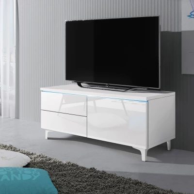 DESANA 2P TV-állvány - szélesség 100 cm, fehér