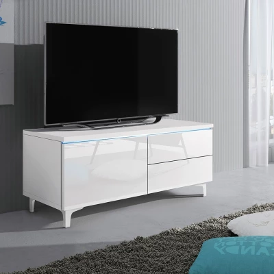 DESANA 2L TV-állvány - szélesség 100 cm, fehér