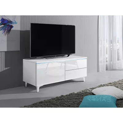 DESANA 2L TV-állvány - szélesség 100 cm, fehér