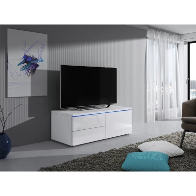 DESANA 1P TV-állvány - szélesség 100 cm, fehér