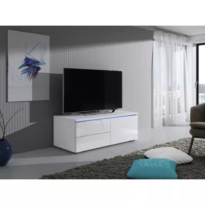 DESANA 1P TV-állvány - szélesség 100 cm, fehér