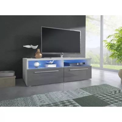 LANDA TV állvány - fehér / szürke