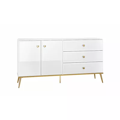 AIKE kombinált fiókos szekrény - szélesség 160 cm, fehér