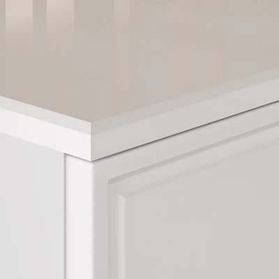 AIKE kombinált fiókos szekrény - szélesség 120 cm, fehér