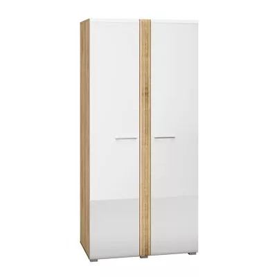 Kétajtós szekrény ALIZA - szélesség 92 cm, castello tölgy / fehér