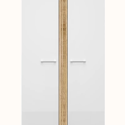 Kétajtós szekrény ALIZA - szélesség 92 cm, castello tölgy / fehér