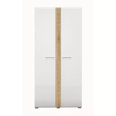 Kétajtós szekrény ALIZA - szélesség 92 cm, castello tölgy / fehér