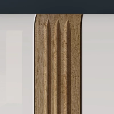 Kétajtós szekrény ALIZA - szélesség 92 cm, castello tölgy / fehér