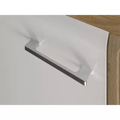 ALIZA kombinált fiókos komód - szélesség 134 cm, castello tölgy / fehér