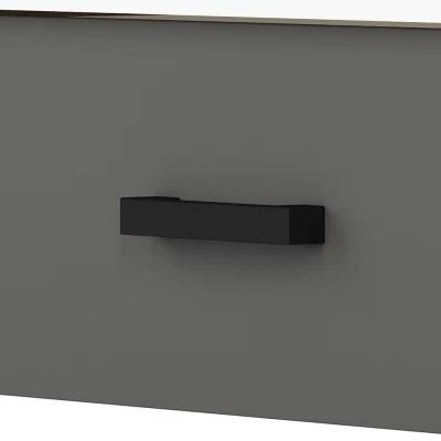 KARIS egyszemélyes ágy 90x200 - fehér / antracit / artisan tölgy