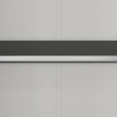KARIS ruhásszekrény - szélesség 119 cm, fehér / antracit / artisan tölgy