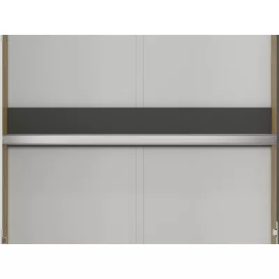 KARIS ruhásszekrény - szélesség 119 cm, fehér / antracit / artisan tölgy