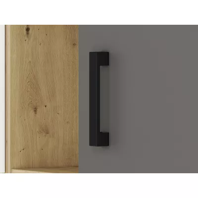 KARIS kombinált polcrendszer - fehér / antracit / artisan tölgy