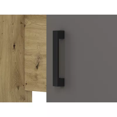 KARIS íróasztal - fehér / antracit / artisan tölgy