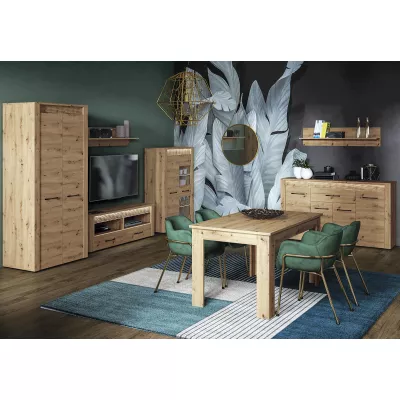 DIANDRA kétajtós vitrin - artisan tölgyfa
