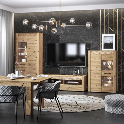 TV állvány DIANDRA - artisan tölgy