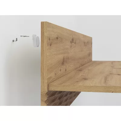 Függesztett polc DIANDRA - artisan tölgy