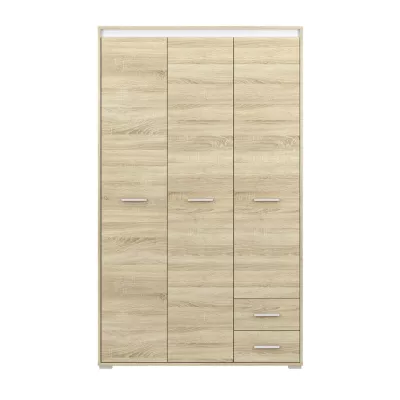 Magas gardrób GVENDA - szélesség 120 cm, világos sonoma tölgy