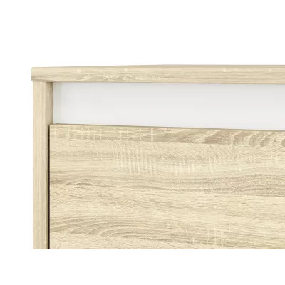 Magas gardrób GVENDA - szélesség 120 cm, világos sonoma tölgy
