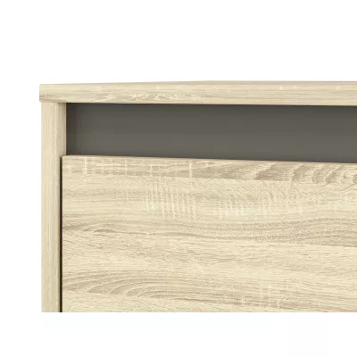 Magas gardrób GVENDA - szélesség 120 cm, világos sonoma tölgy