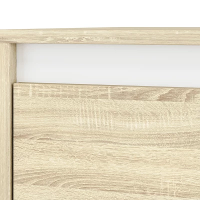 GVENDA kétajtós gardróbszekrény - szélesség 80 cm, világos sonoma tölgy