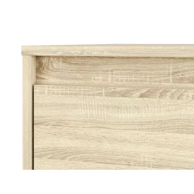 GVENDA kétajtós gardróbszekrény - szélesség 80 cm, világos sonoma tölgy