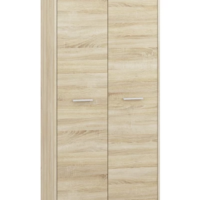 GVENDA kétajtós gardróbszekrény - szélesség 80 cm, világos sonoma tölgy