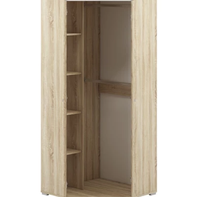 GVENDA sarokszekrény - szélesség 82 cm, világos sonoma tölgy