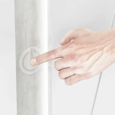 FIDES ruhásszekrény - szélesség 92 cm, fehér / ezüst beton