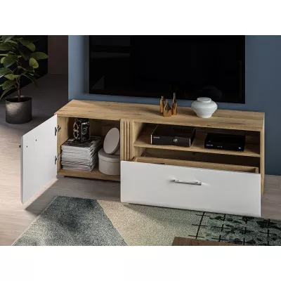 TV állvány ALIZA - castello tölgy / fehér