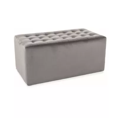 Széles kárpitozott ülőke ALFONS - szürke