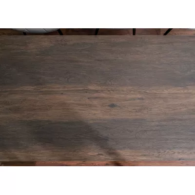 VIDOR 3 kinyitható étkezőasztal - 160x90, barna / matt fekete