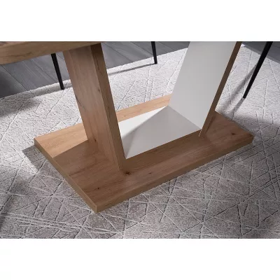 ILIAS kihúzható étkezőasztal - artisan tölgy / matt fehér