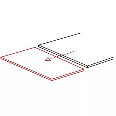 Kihúzható étkezőasztal KLEMENT - 80x80, artisan tölgy / matt fekete