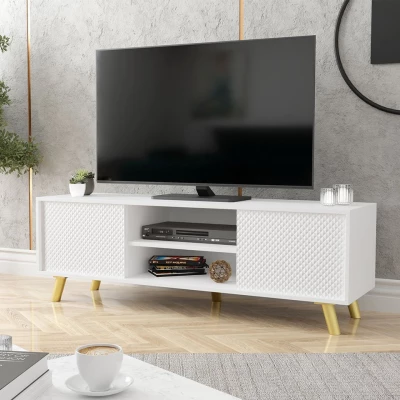 LUZ 1 TV-asztal - fehér