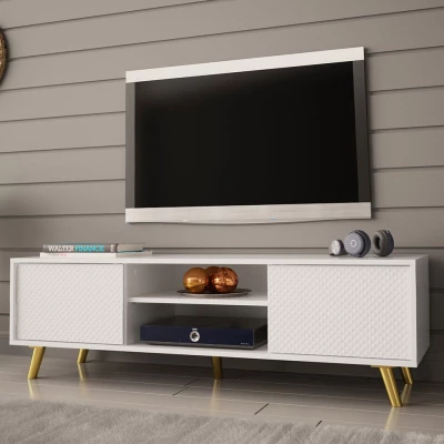 LUZ 1 TV-asztal - fehér