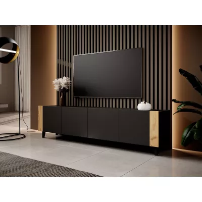 LORDA TV-asztal - craft tölgy / fekete