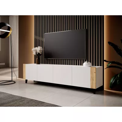 LORDA TV-asztal - craft tölgy / fehér
