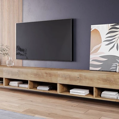 WILLA A TV-asztal 300 cm - gesztenye