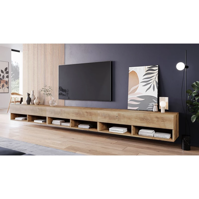 WILLA A TV-asztal 300 cm - gesztenye