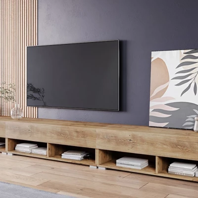 WILLA A TV-asztal 300 cm - gesztenye