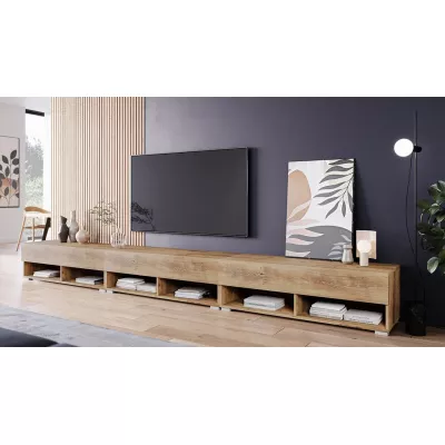 WILLA A TV-asztal 300 cm - gesztenye