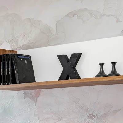 Nappali fali dekoráció elektromos kandallóval AGRIA - antracit / zászlórúd tölgy Nappali fali dekoráció elektromos kandallóval AGRIA - antracit / zászlórúd tölgy