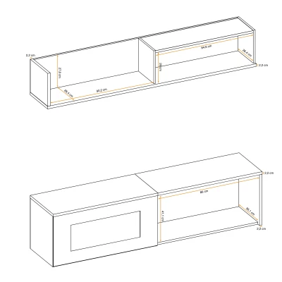 Nappali fali dekoráció elektromos kandallóval AGRIA - antracit / zászlórúd tölgy Nappali fali dekoráció elektromos kandallóval AGRIA - antracit / zászlórúd tölgy