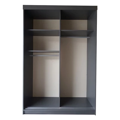 Tükrös gardrób 138 cm ROMARI - fehér / antracit