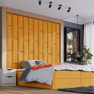 PAG kárpitozott fali panel 80x20 - sárga
