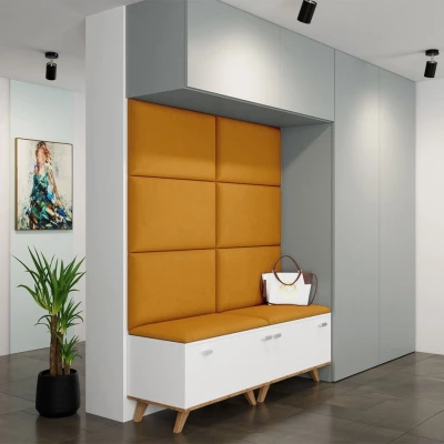 PAG kárpitozott fali panel 70x40 - sárga