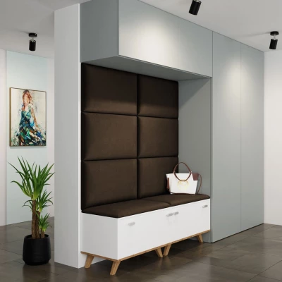 PAG kárpitozott fali panel 70x40 - barna