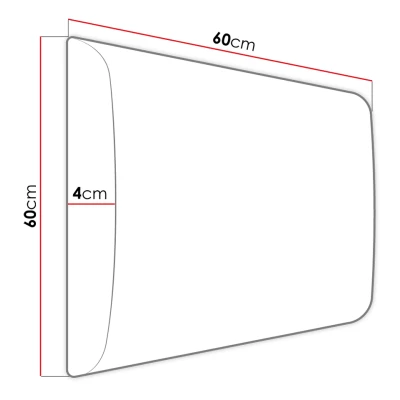 PAG kárpitozott fali panel 60x60 - sárga